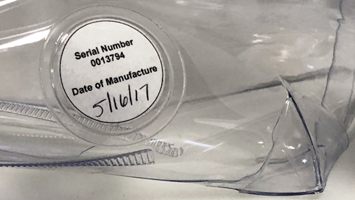 Lap-seam sealed flexible film canopies are marked with own unique serial number and manufacture date to ensure traceability and better customer support.