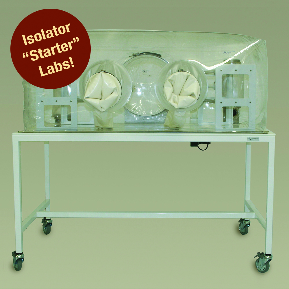 CBC's single-tier flexible film isolator starter lab for germ-free, gnotobiotic mice or other rodents comes with all the accessories necessary for a complete working gnotobiotic lab.