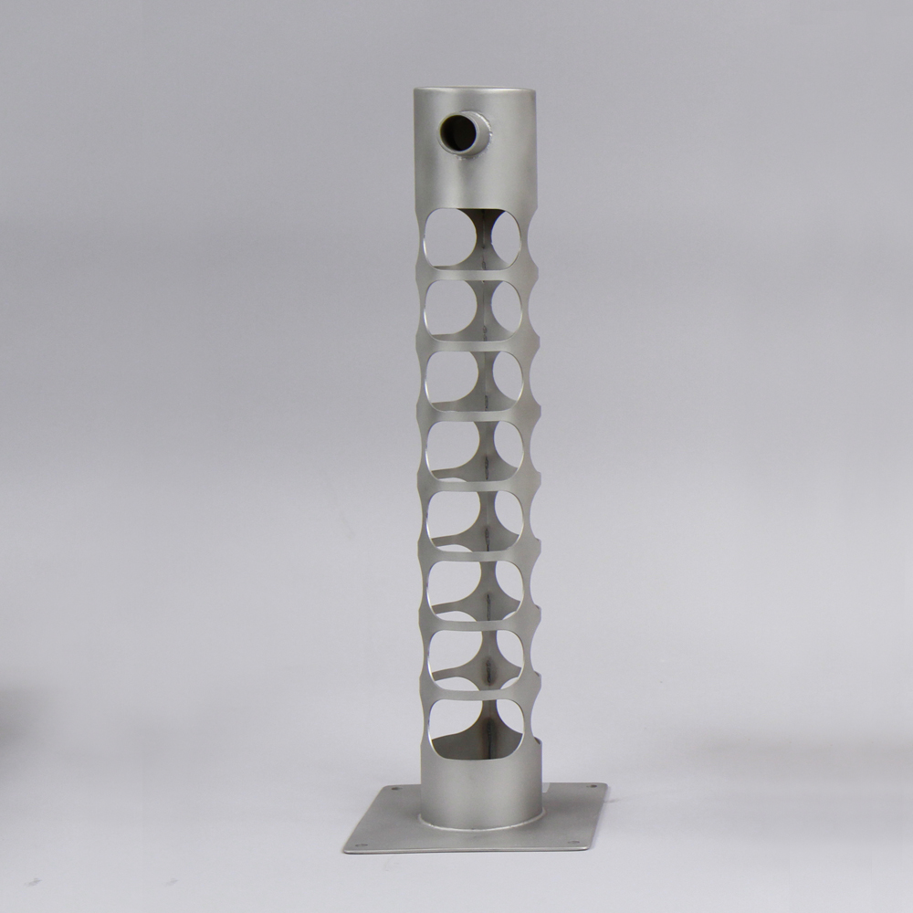 Pictured is a 3 inch (diameter) filter used in our smaller isolators to maintain a controlled, uniform environment. The filter shown (without filter media) is the same for the input port and outlet port.
