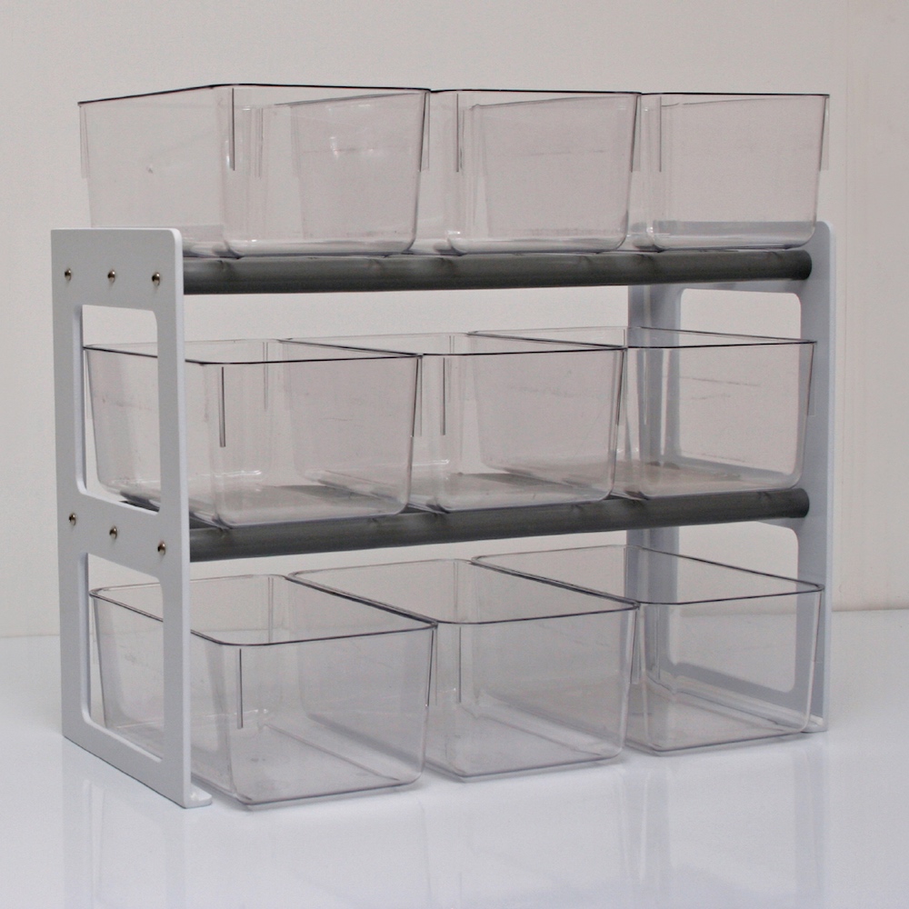 Internal isolator cage racks in various sizes.