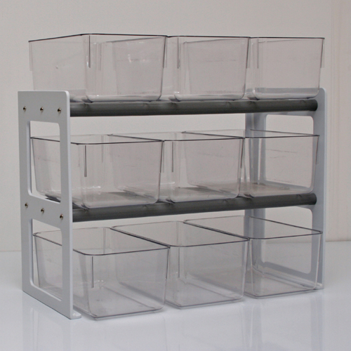 CBC 9-cage isolator rack for Single- and Double-tier isolator systems.