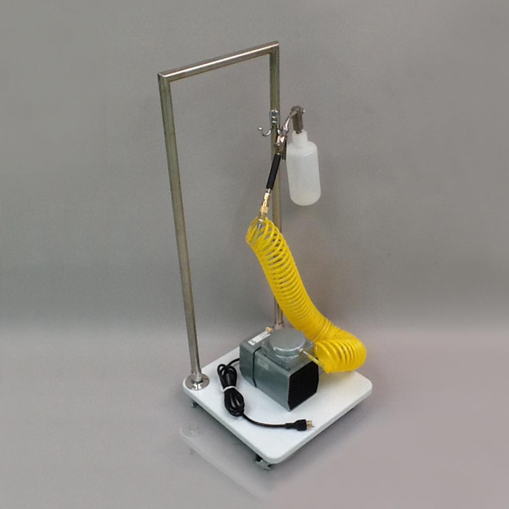 CBC's Atomizer, Compressor & Cart for Sterilizing/decontamination of gnotobiotic, germ-free isolators.