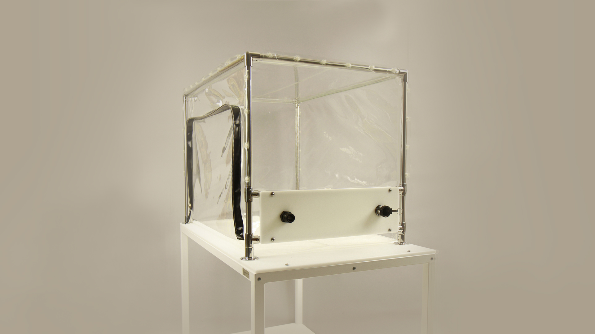 Decontamination Chambers for small items such as scales and microscopes.
