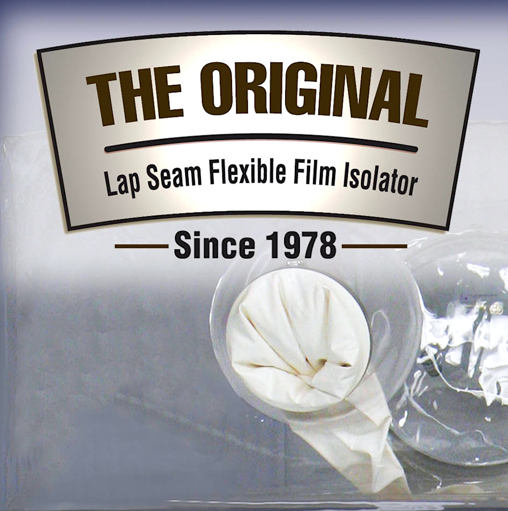 Flexible film replacement canopy used in pharmaceutical isolator for Bio/Pharmaceutical production including compounding, milling, weighing and aseptic testing.